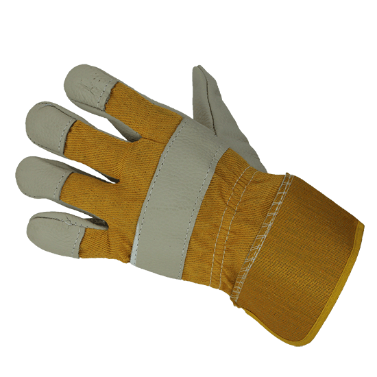 Перчатки кожаные комбинированные "Юкон"