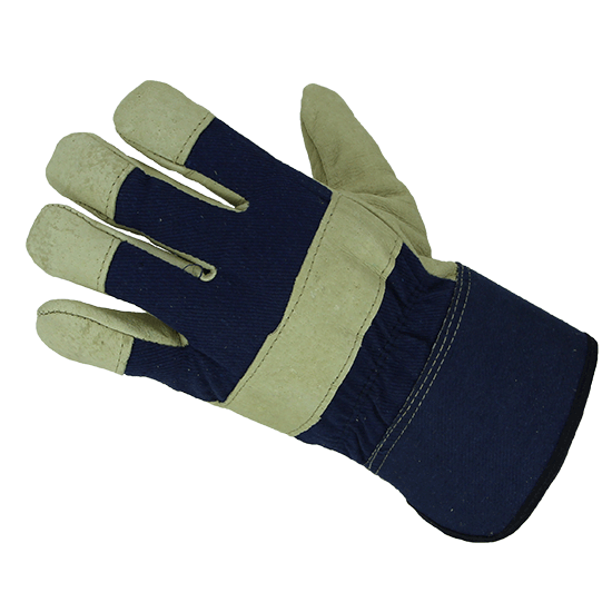 Перчатки кожаные утепленные комбинированные "Хватка"